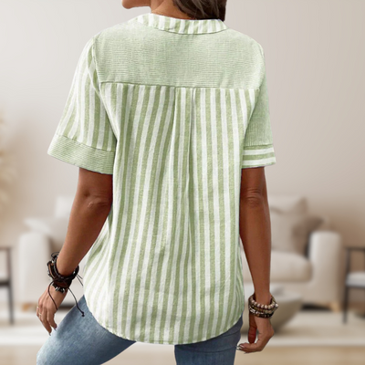 Vilde | Elegant Stripete Bluse