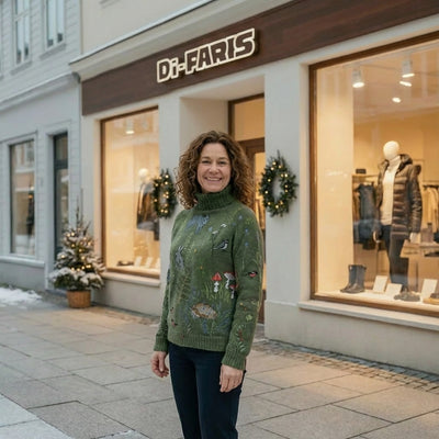 Noor | Strikkegenser med naturmotiver