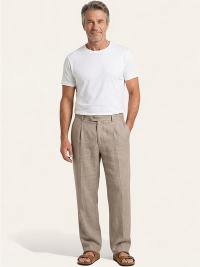 Sander | Linbukse med vide ben