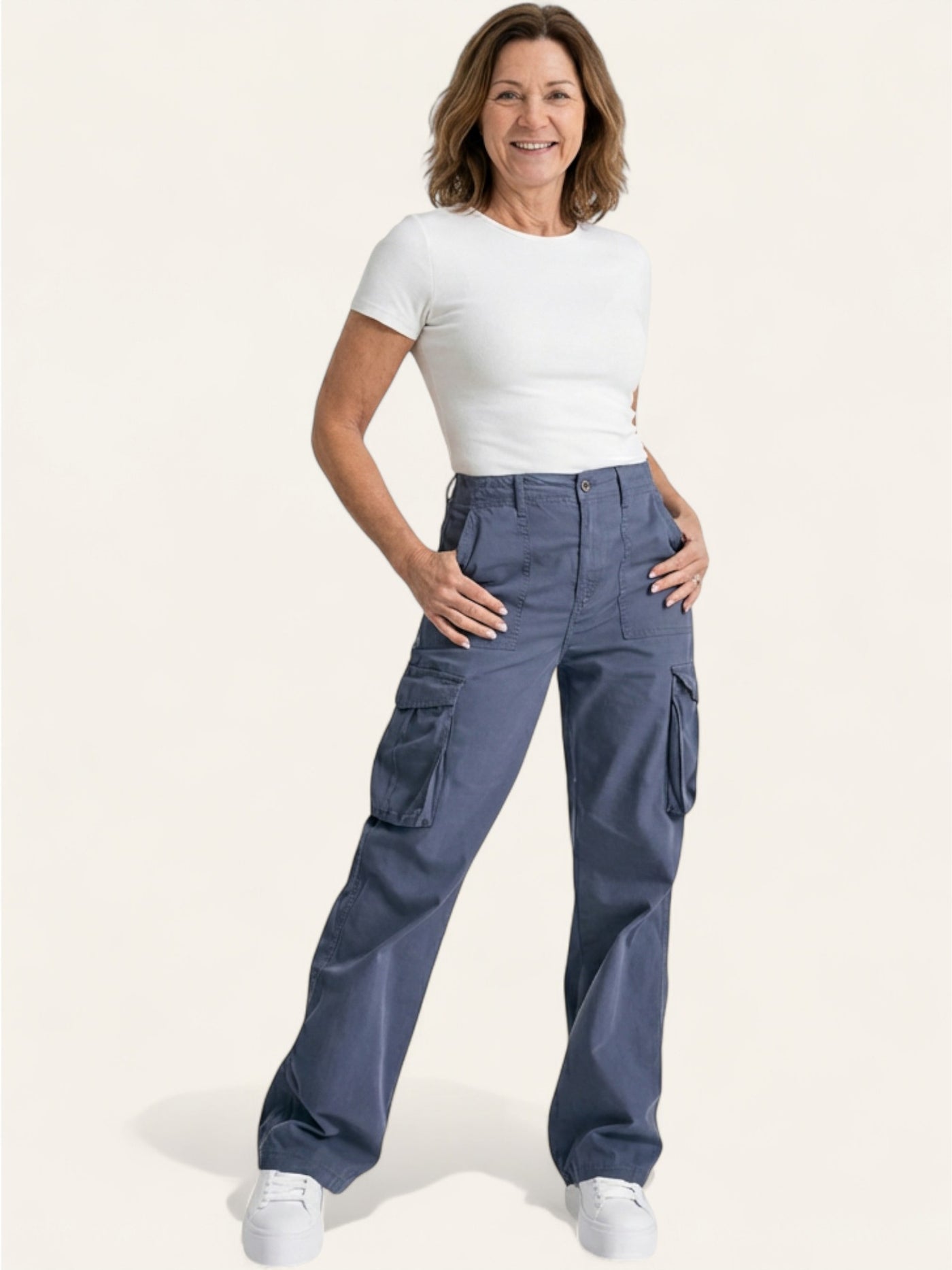 Elvíra |  Cargobukser med justerbar linning