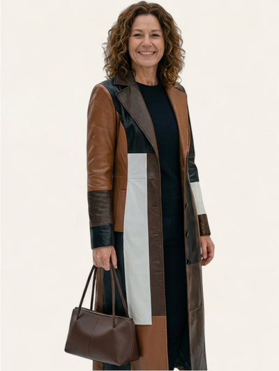 Lang patchwork-kåpe