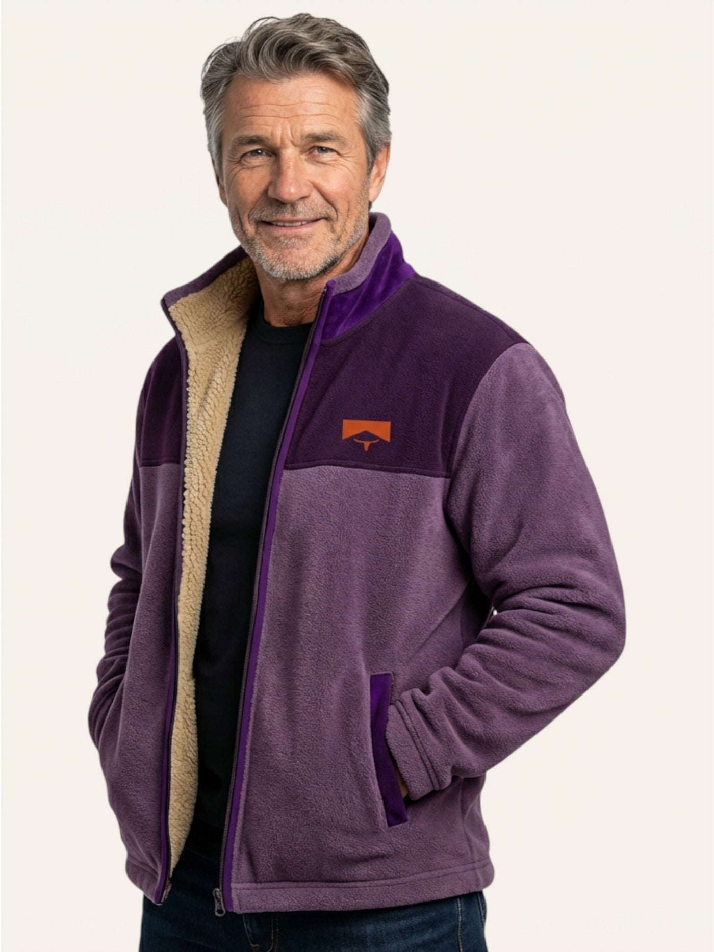 Matteo – Casual herre-fleecejakke