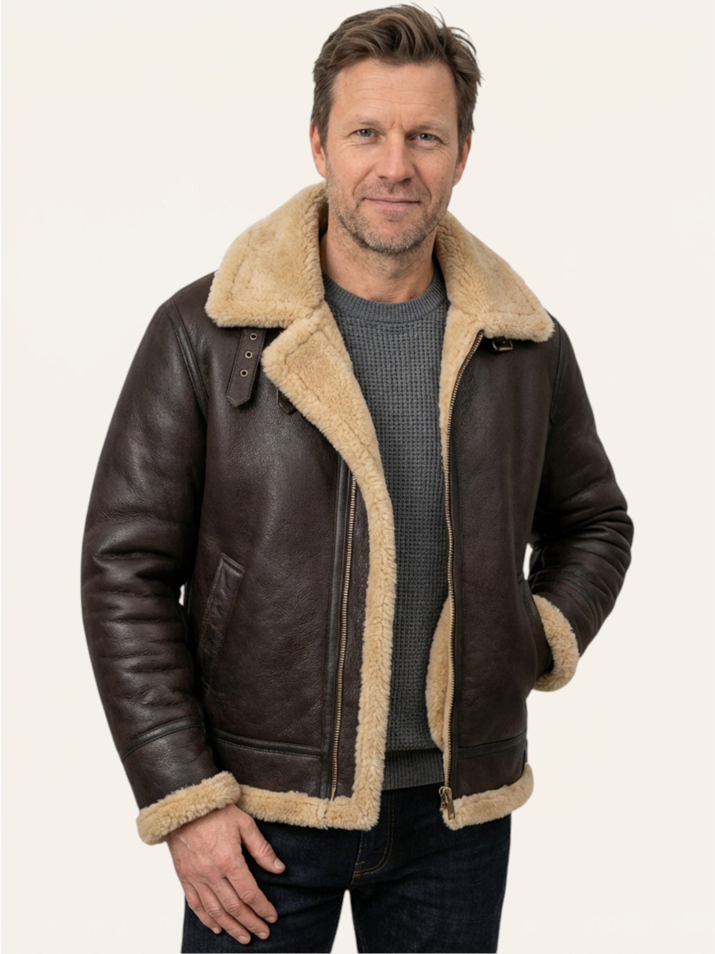 Enzo™ | Lammeull-SkinnJakke