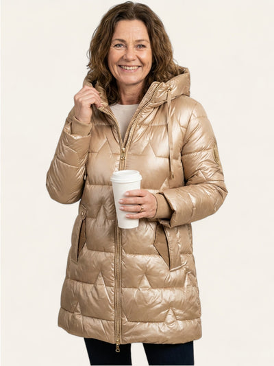 Nolwen - Elegant vinterfrakk med hette og vattering