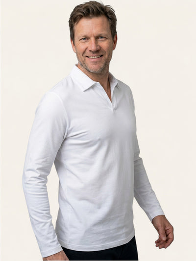 Bjorn | Langermet polo i bomull