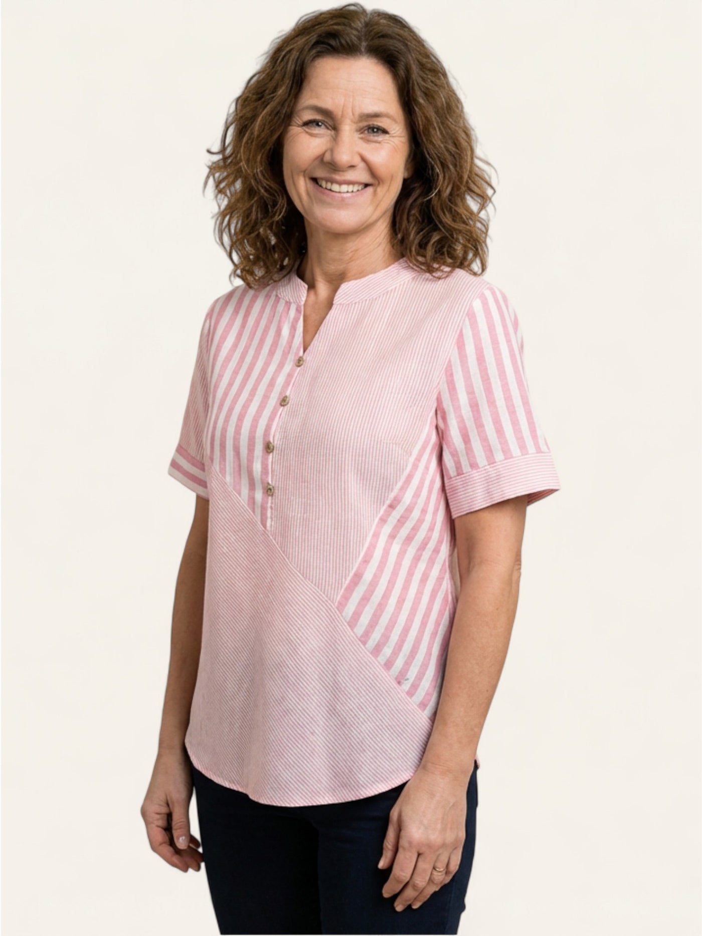 Vilde | Elegant Stripete Bluse