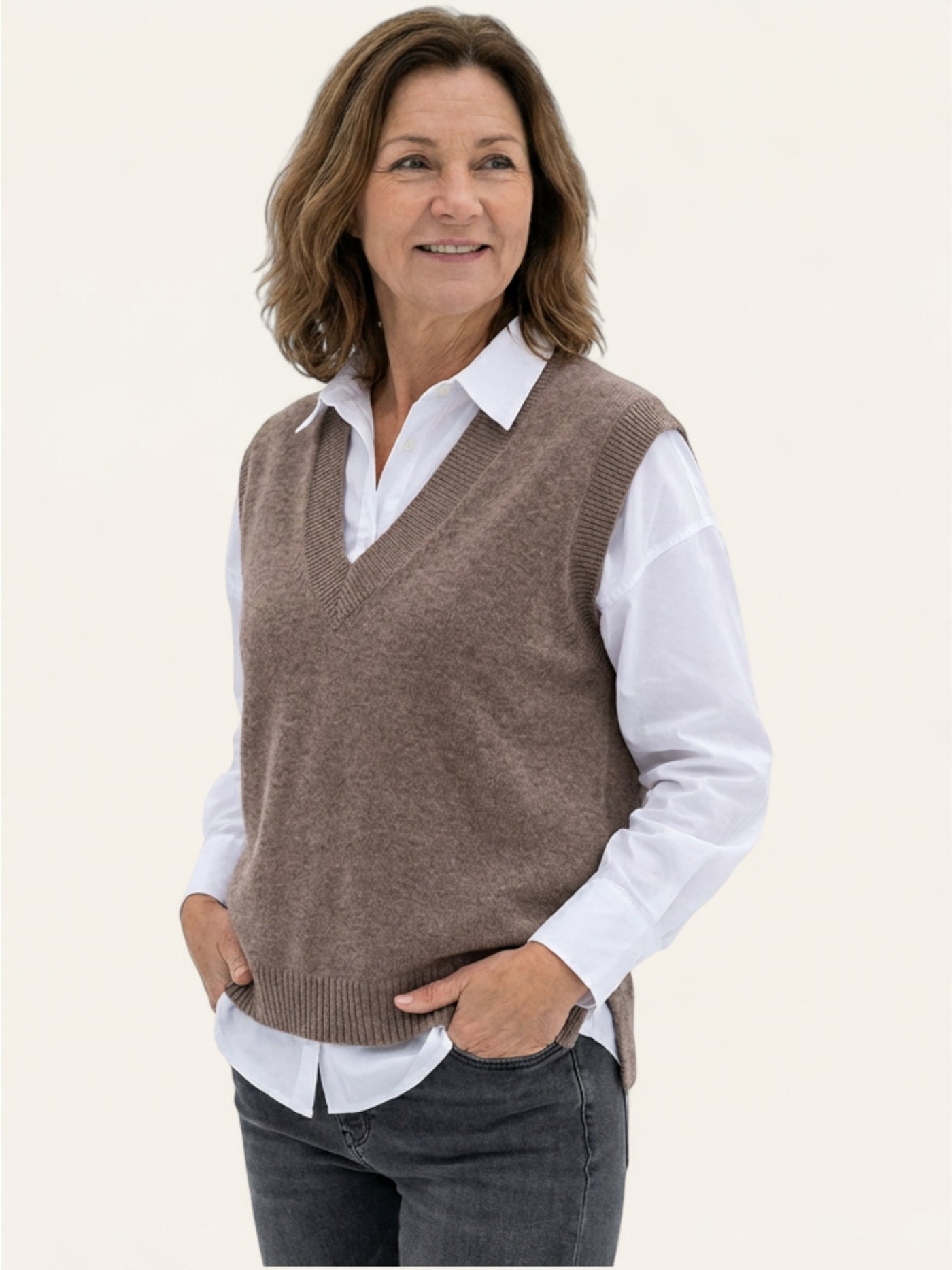 Bente | Komfortabel strikket vest