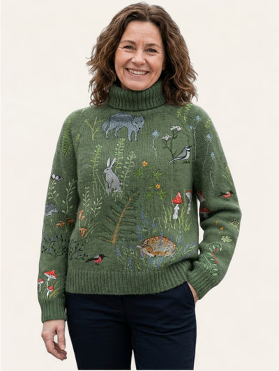 Noor | Strikkegenser med naturmotiver