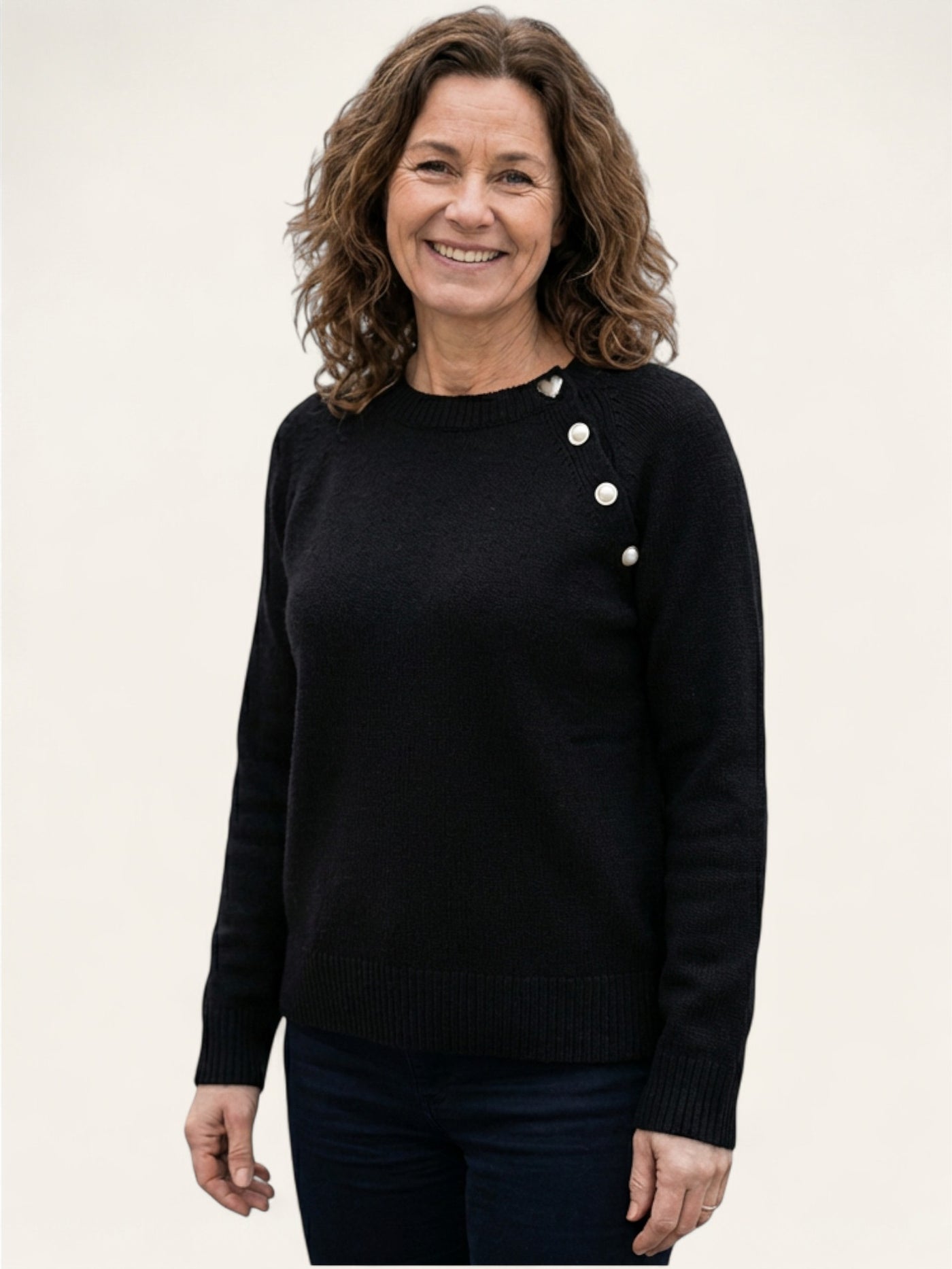 Roxy | Elegant asymmetrisk damegenser