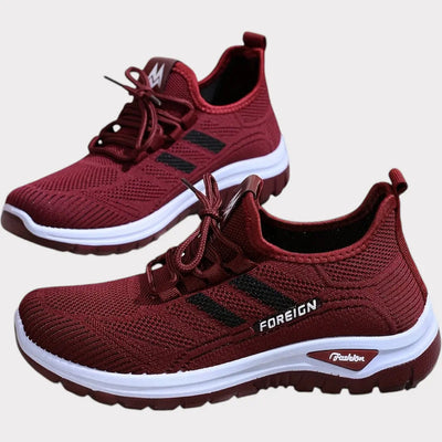 Lette mesh-treningssko – Plum