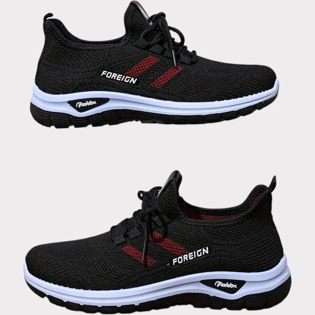 Lette mesh-treningssko – Plum