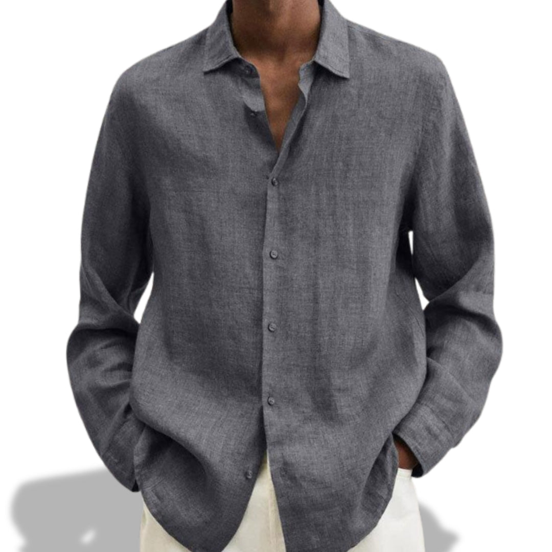 Gunnar｜Elegant oversize flanellskjorte for menn