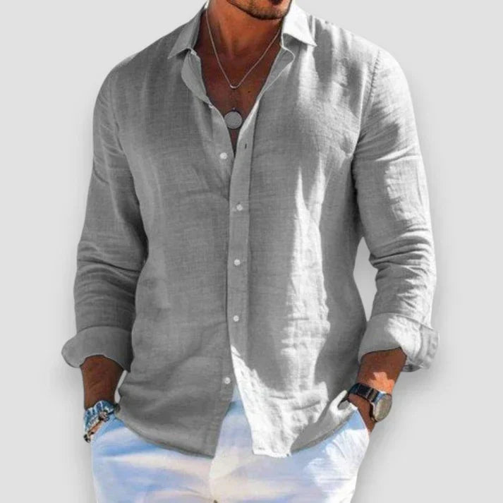 Florián | Uformell bomullsskjorte for menn