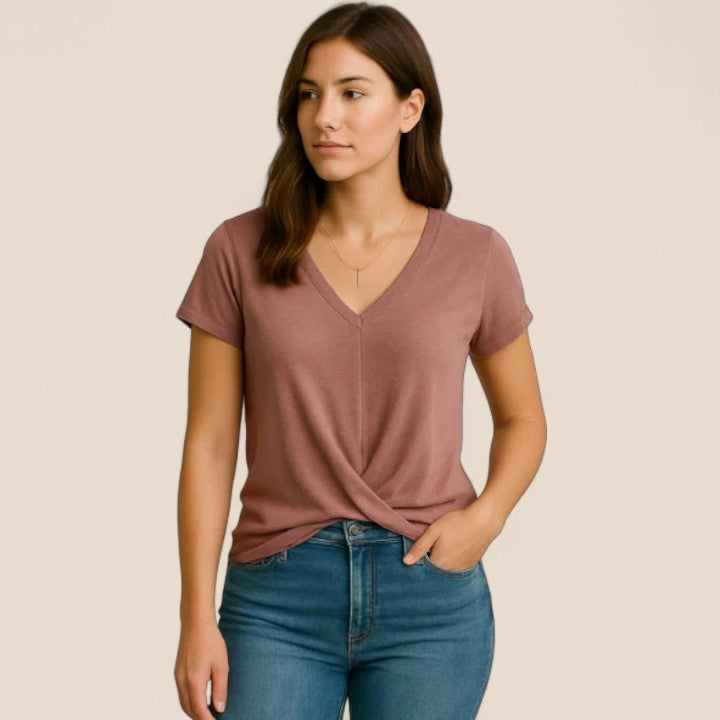 Milana | Avslappet T-skjorte med V-hals